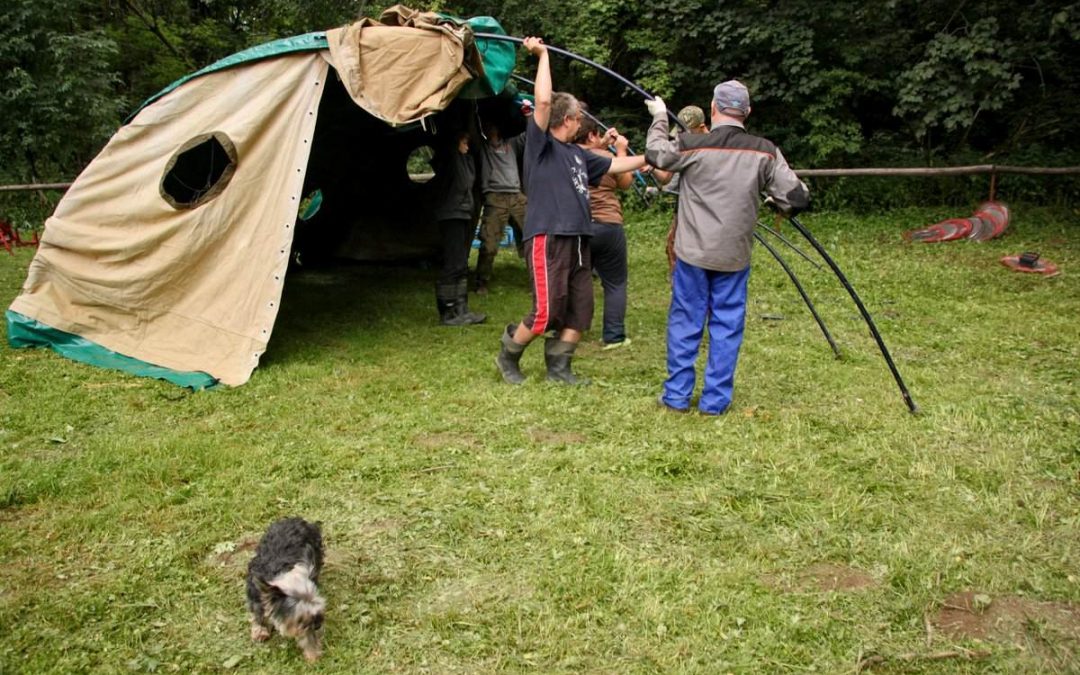 Rozbijanie bazy w Wisłoczku 2018