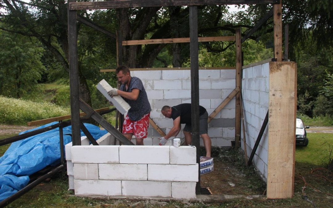 Budowa sauny w Zyndranowej